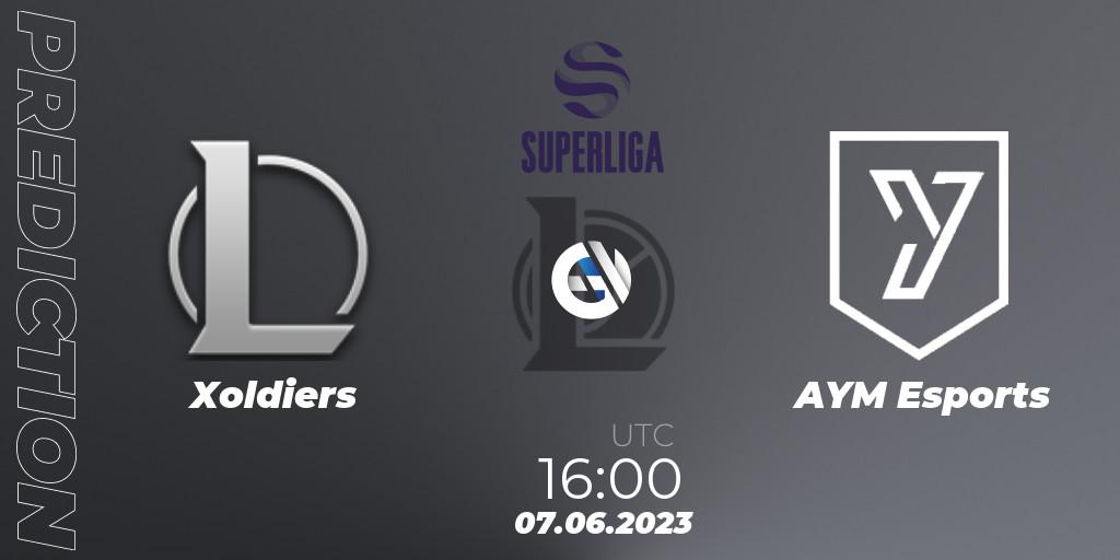Xoldiers - AYM Esports: прогноз. 07.06.23, LoL, LVP Superliga 2nd Division 2023 Summer