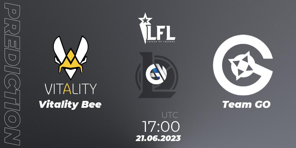 Vitality Bee - Team GO: прогноз. 21.06.2023 at 17:00, LoL, LFL Summer 2023 - Group Stage