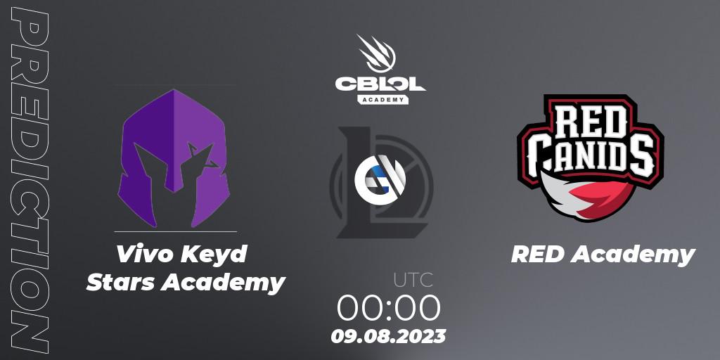 Vivo Keyd Stars Academy - RED Academy: прогноз. 09.08.2023 at 00:00, LoL, CBLOL Academy Split 2 2023 - Group Stage