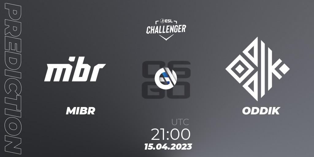 MIBR - ODDIK: прогноз. 15.04.2023 at 21:50, Counter-Strike (CS2), ESL Challenger Katowice 2023: South American Open Qualifier