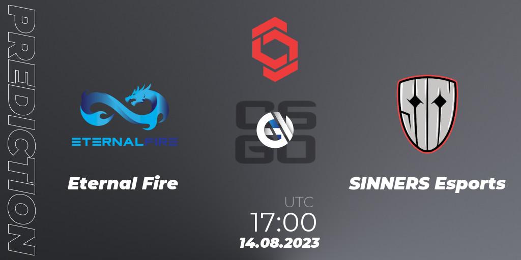 Eternal Fire - SINNERS Esports: прогноз. 14.08.2023 at 17:10, Counter-Strike (CS2), CCT Central Europe Series #7