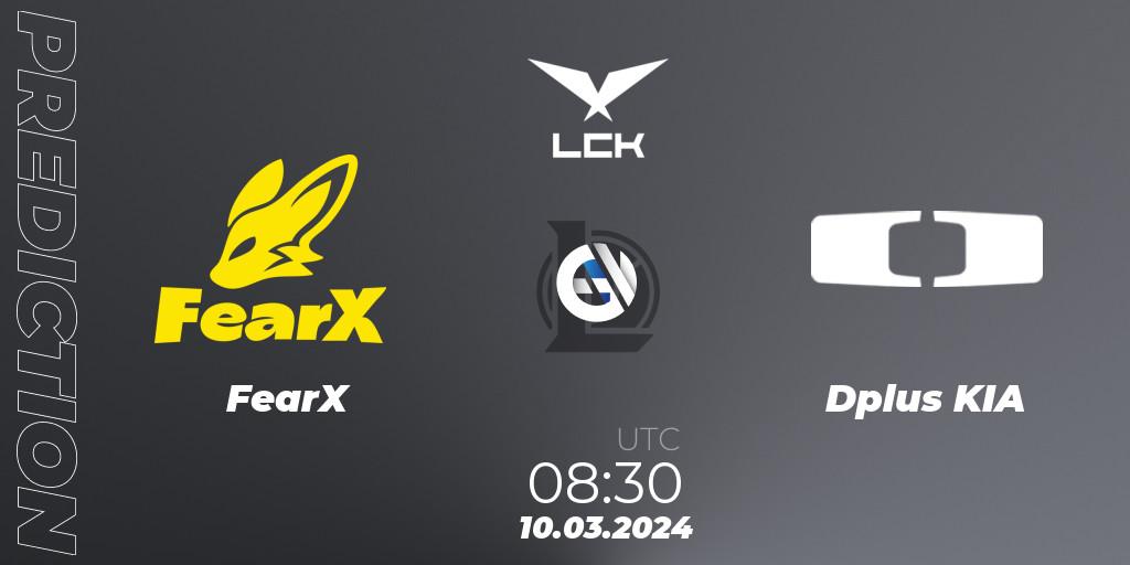 FearX - Dplus KIA: прогноз. 10.03.2024 at 10:30, LoL, LCK Spring 2024 - Group Stage