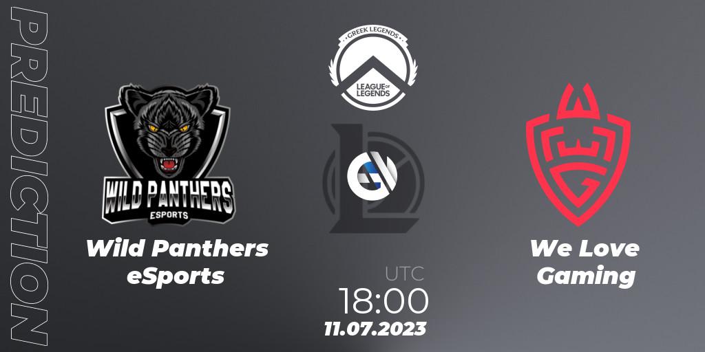 Wild Panthers eSports - We Love Gaming: прогноз. 11.07.2023 at 18:00, LoL, Greek Legends League Summer 2023