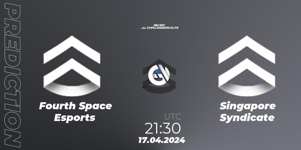 Fourth Space Esports - Singapore Syndicate: прогноз. 17.04.2024 at 21:30, Call of Duty, Call of Duty Challengers 2024 - Elite 2: NA