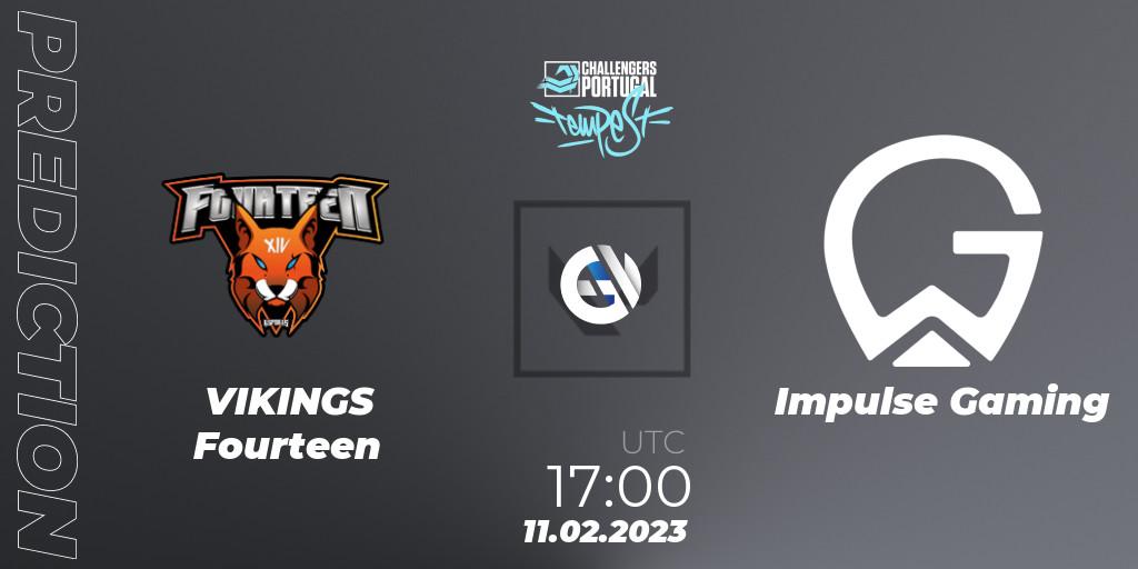VIKINGS Fourteen - Impulse Gaming: прогноз. 11.02.23, VALORANT, VALORANT Challengers 2023 Portugal: Tempest Split 1