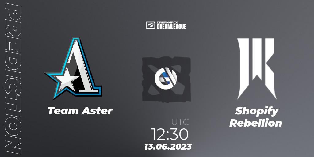 Team Aster - Shopify Rebellion: прогноз. 13.06.23, Dota 2, DreamLeague Season 20 - Group Stage 1
