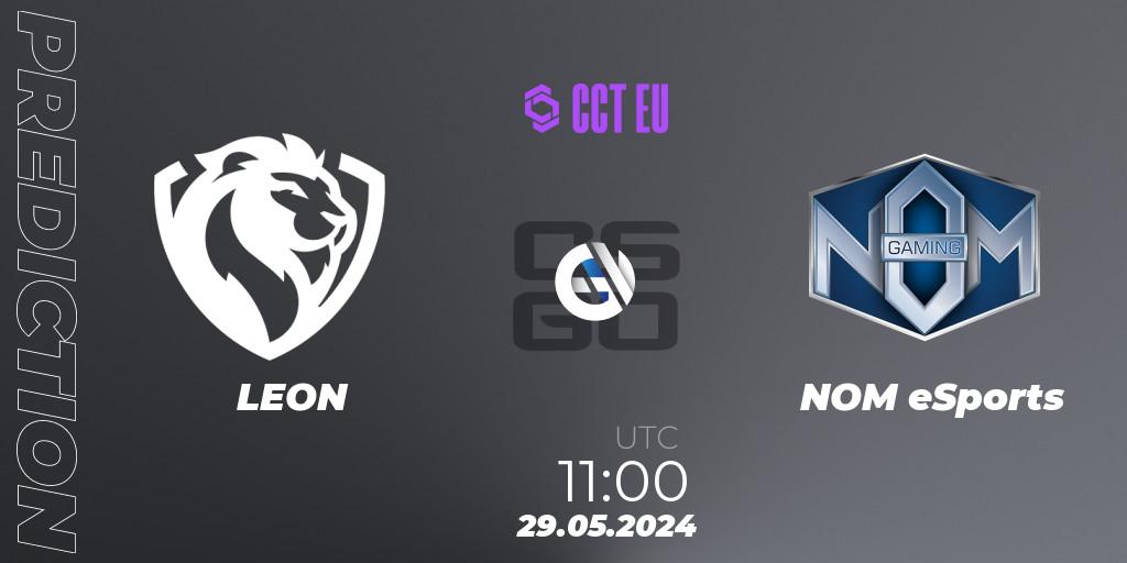 LEON - NOM eSports: прогноз. 29.05.2024 at 08:00, Counter-Strike (CS2), CCT Season 2 Europe Series 5 Closed Qualifier