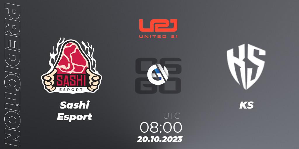  Sashi Esport - KS: прогноз. 20.10.2023 at 08:00, Counter-Strike (CS2), United21 Season 7