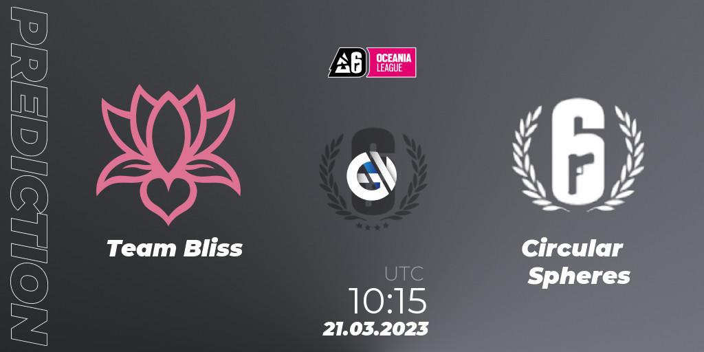 Team Bliss - Circular Spheres: прогноз. 21.03.23, Rainbow Six, Oceania League 2023 - Stage 1