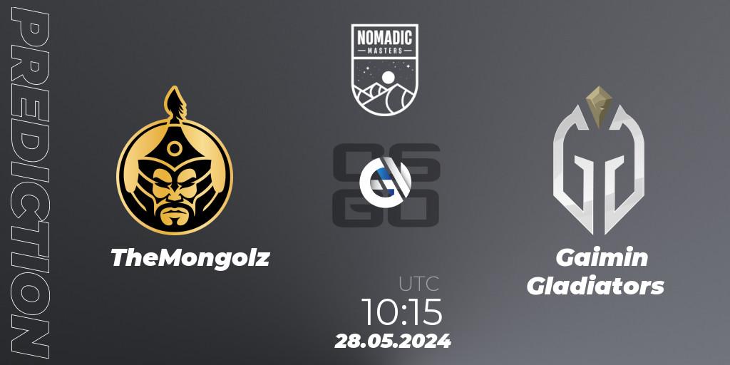 TheMongolz - Gaimin Gladiators: прогноз. 28.05.2024 at 10:05, Counter-Strike (CS2), MESA Nomadic Masters: Spring 2024
