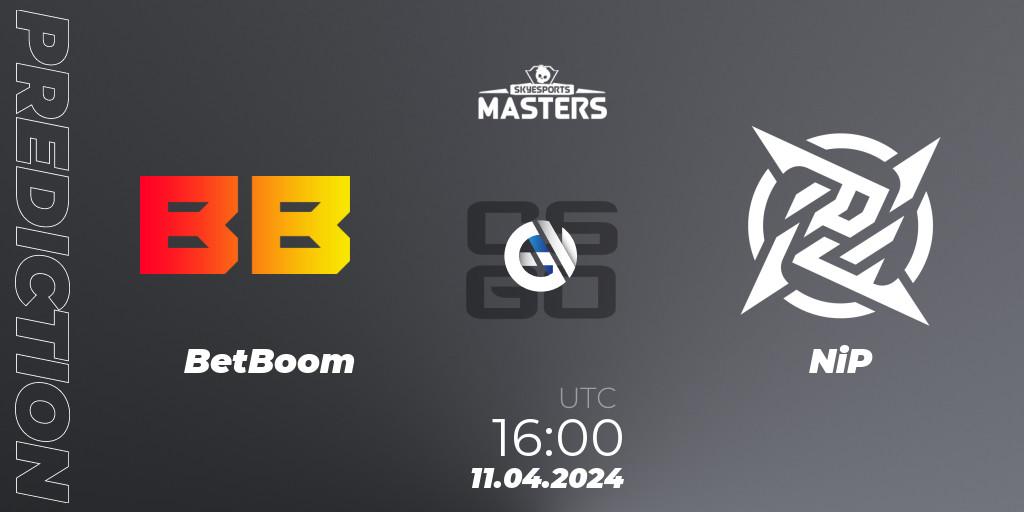 BetBoom - NiP: прогноз. 11.04.24, CS2 (CS:GO), Skyesports Masters 2024