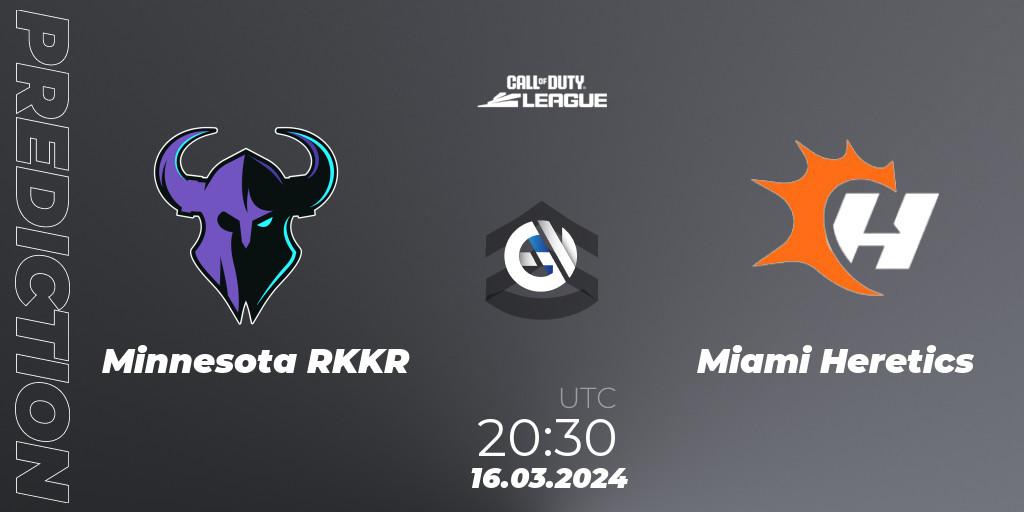 Minnesota RØKKR - Miami Heretics: прогноз. 16.03.2024 at 20:30, Call of Duty, Call of Duty League 2024: Stage 2 Major Qualifiers