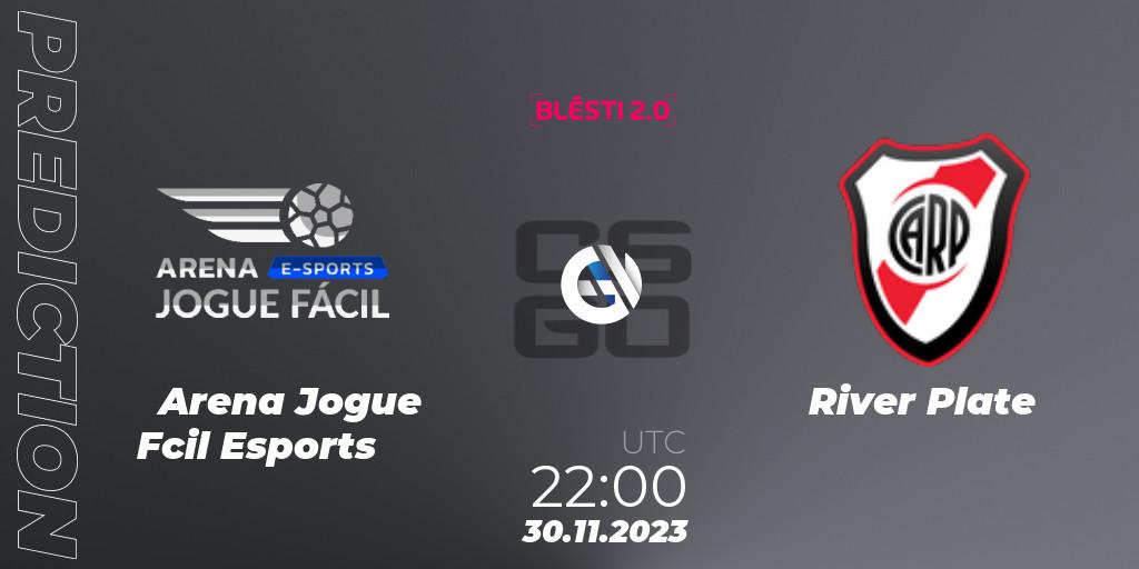 Arena Jogue Fácil Esports - River Plate: прогноз. 30.11.2023 at 17:00, Counter-Strike (CS2), BLÉSTI 2.0