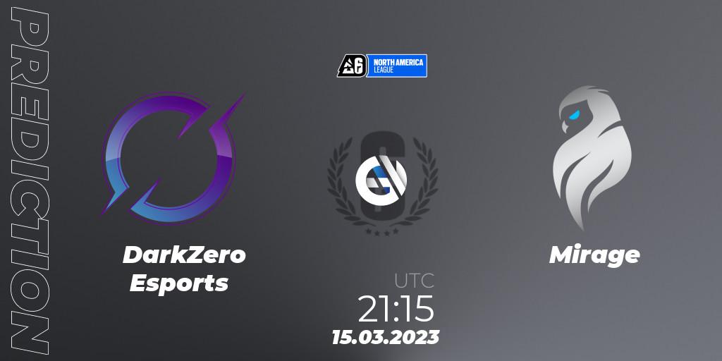 DarkZero Esports - Mirage: прогноз. 15.03.2023 at 20:20, Rainbow Six, North America League 2023 - Stage 1