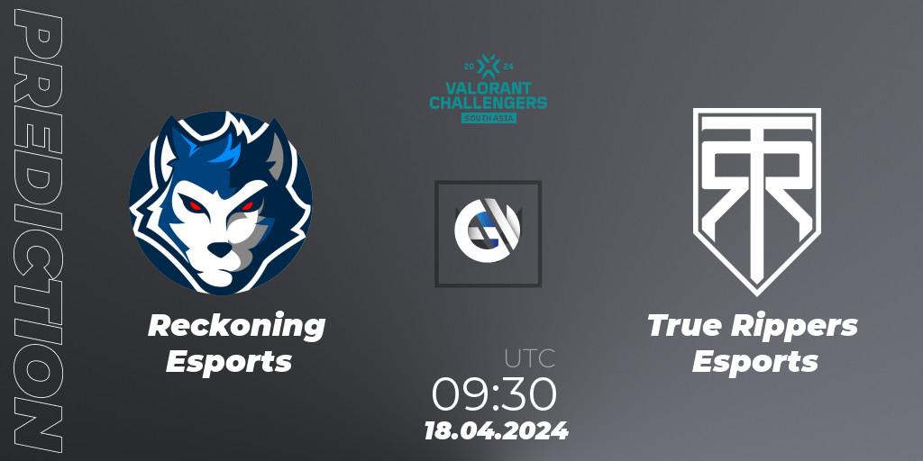 Reckoning Esports - True Rippers Esports: прогноз. 18.04.2024 at 09:30, VALORANT, VALORANT Challengers 2024 South Asia: Split 1 - Cup 2