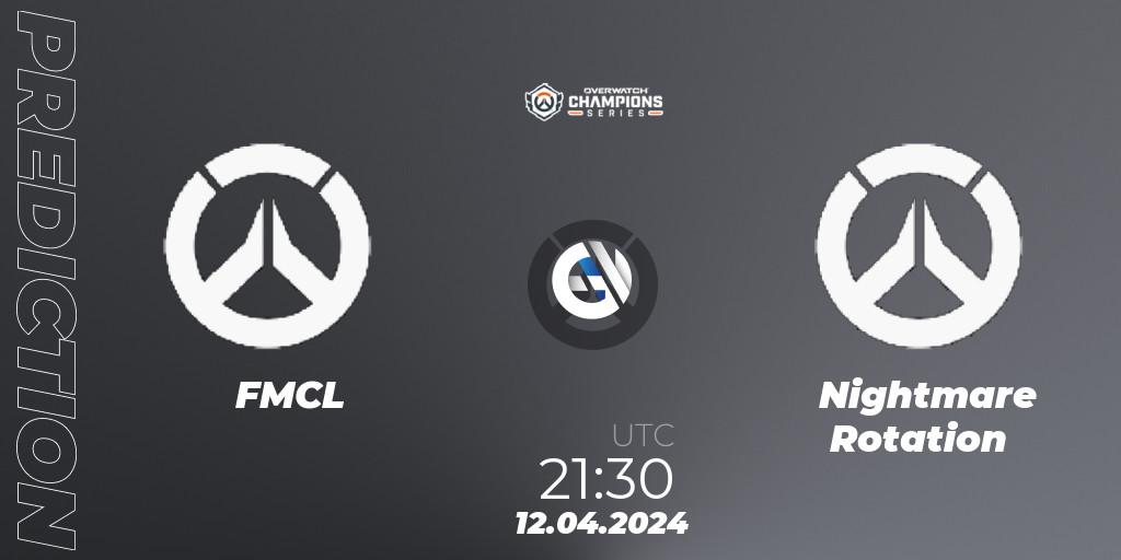 FMCL - Nightmare Rotation: прогноз. 12.04.2024 at 21:30, Overwatch, Overwatch Champions Series 2024 - North America Stage 2 Group Stage