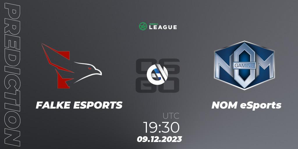 FALKE ESPORTS - NOM eSports: прогноз. 10.12.2023 at 17:00, Counter-Strike (CS2), ESEA Season 47: Main Division - Europe