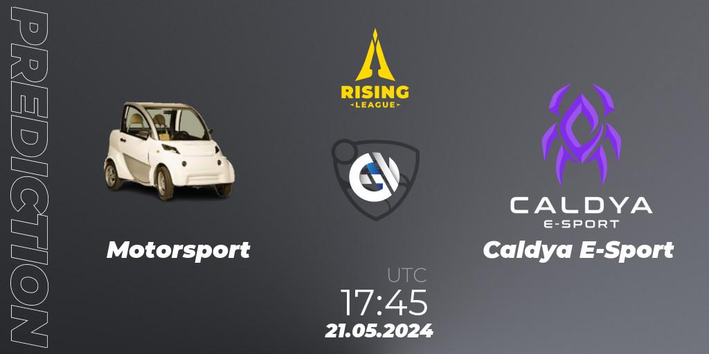 Motorsport - Caldya E-Sport: прогноз. 21.05.2024 at 17:45, Rocket League, Rising League 2024 — Split 1 — Main Event