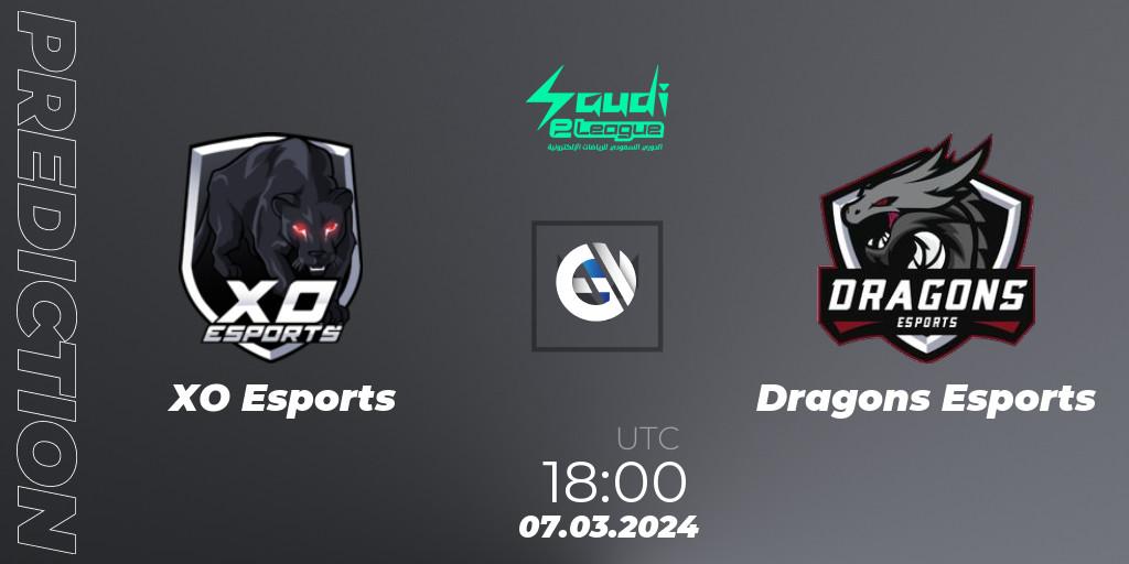 XO Esports - Dragons Esports: прогноз. 07.03.2024 at 18:00, VALORANT, Saudi eLeague 2024: Major 1