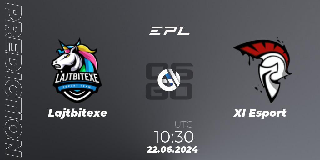Lajtbitexe - XI Esport: прогноз. 22.06.2024 at 08:00, Counter-Strike (CS2), European Pro League Season 18: Division 2