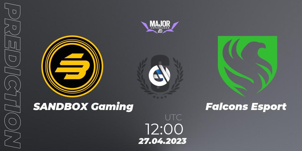 SANDBOX Gaming - Falcons Esport: прогноз. 27.04.2023 at 12:00, Rainbow Six, BLAST R6 Major Copenhagen 2023
