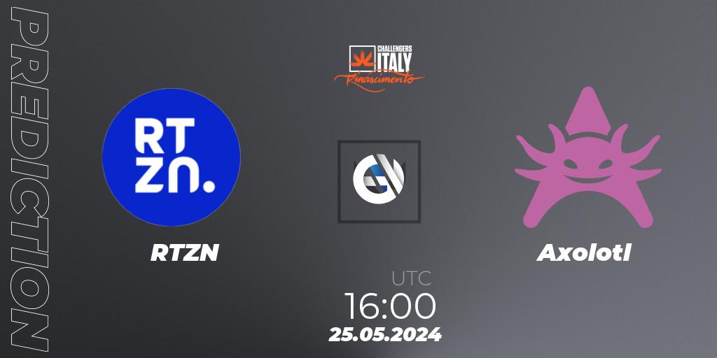 RTZN - Axolotl: прогноз. 25.05.2024 at 16:00, VALORANT, VALORANT Challengers 2024 Italy: Rinascimento Split 2
