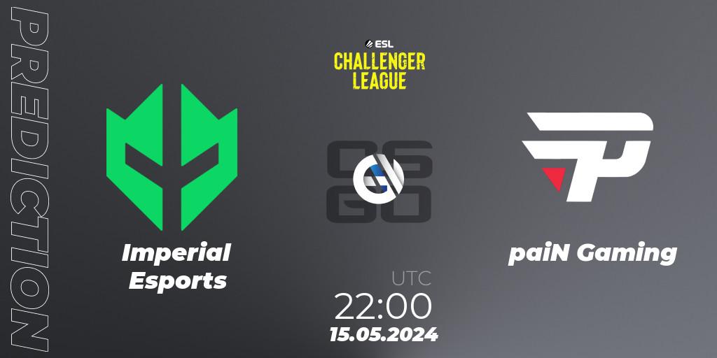 Imperial Esports - paiN Gaming: прогноз. 15.05.2024 at 22:00, Counter-Strike (CS2), ESL Challenger League Season 47: South America