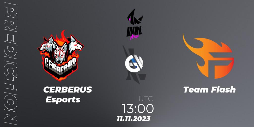 CERBERUS Esports - Team Flash: прогноз. 11.11.2023 at 13:00, Wild Rift, WRL Asia 2023 - Season 2 - Regular Season