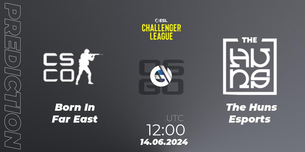 Born In Far East - The Huns Esports: прогноз. 14.06.2024 at 12:00, Counter-Strike (CS2), ESL Challenger League Season 47 Relegation: Asia