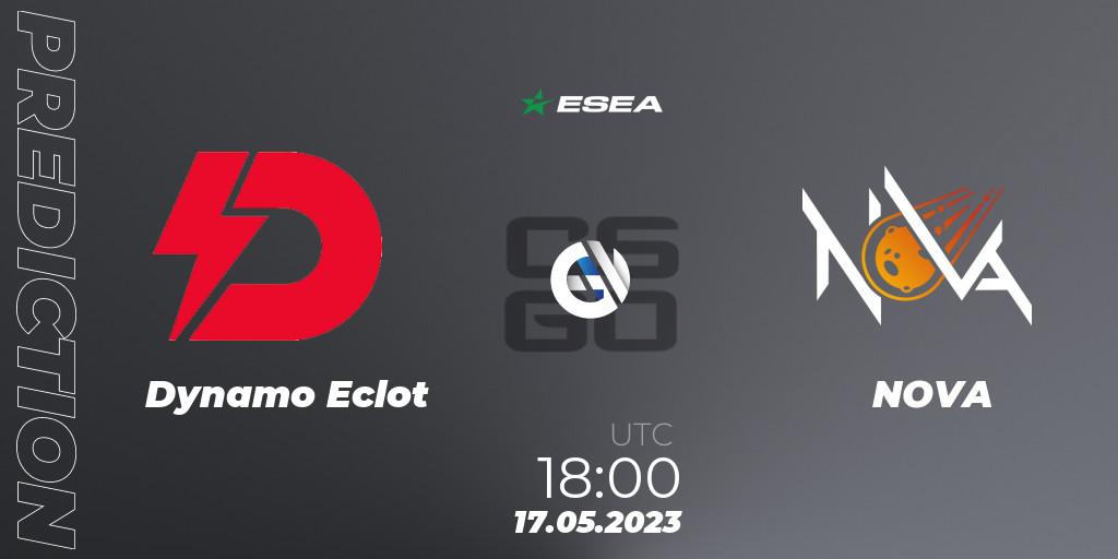 Dynamo Eclot - NOVA: прогноз. 18.05.23, CS2 (CS:GO), ESEA Season 45: Advanced Division - Europe