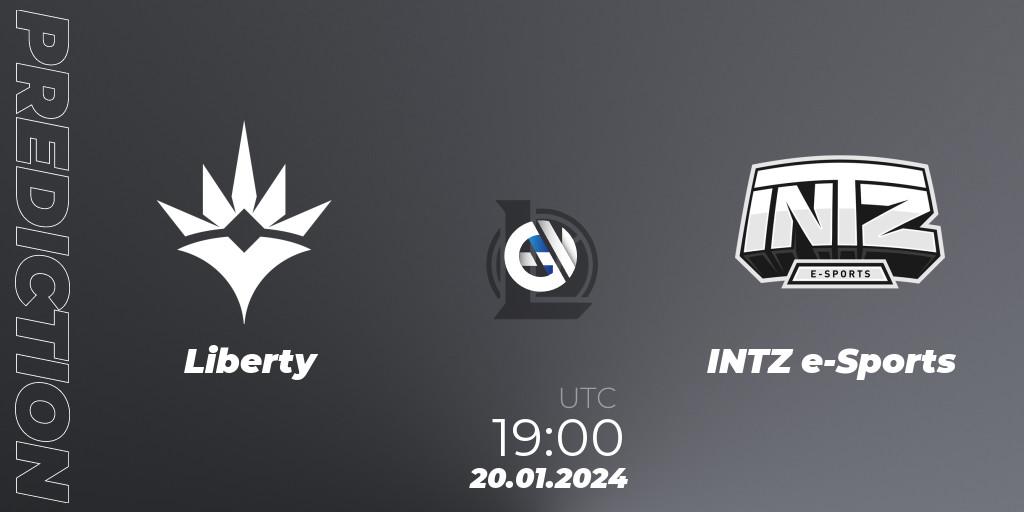 Liberty - INTZ e-Sports: прогноз. 20.01.24, LoL, CBLOL Split 1 2024 - Group Stage