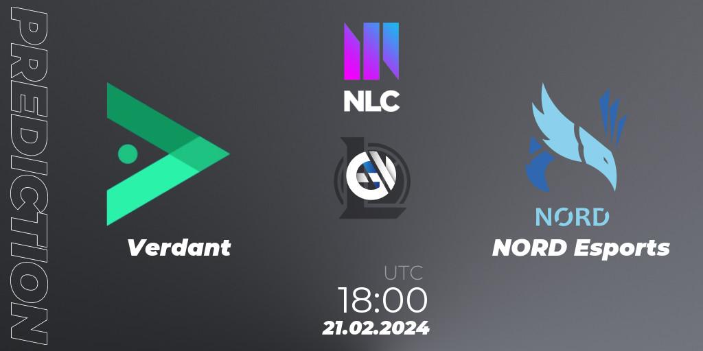 Verdant - NORD Esports: прогноз. 21.02.24, LoL, NLC 1st Division Spring 2024