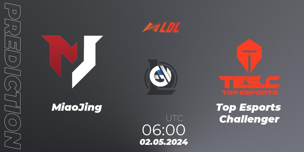 MiaoJing - Top Esports Challenger: прогноз. 02.05.2024 at 06:00, LoL, LDL 2024 - Stage 2