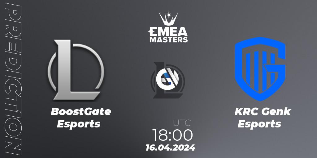 BoostGate Esports - KRC Genk Esports: прогноз. 16.04.24, LoL, EMEA Masters Spring 2024 - Play-In