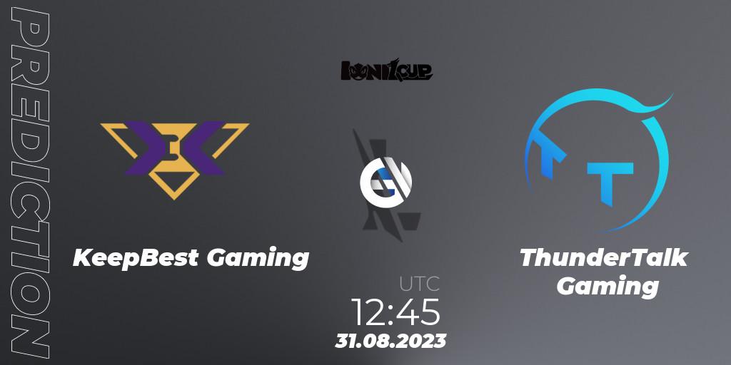 KeepBest Gaming - ThunderTalk Gaming: прогноз. 31.08.2023 at 12:45, Wild Rift, Ionia Cup 2023 - WRL CN Qualifiers