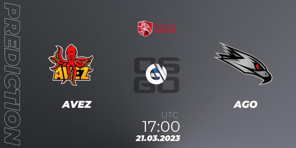 AVEZ - AGO: прогноз. 21.03.2023 at 17:00, Counter-Strike (CS2), Polska Liga Esportowa 2023: Split #1