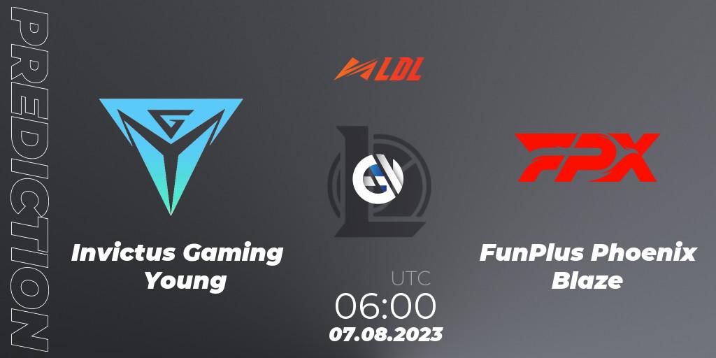 Invictus Gaming Young - FunPlus Phoenix Blaze: прогноз. 07.08.23, LoL, LDL 2023 - Playoffs