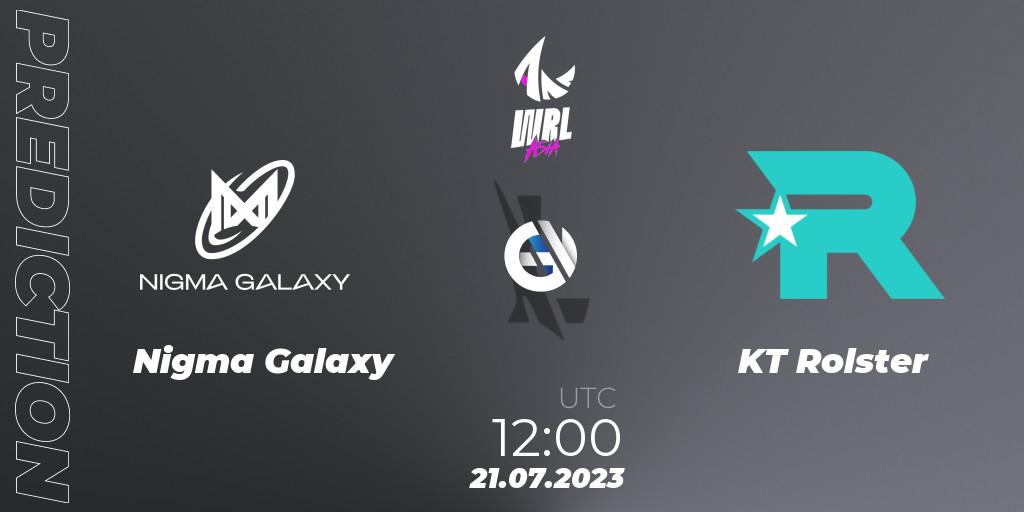 Nigma Galaxy - KT Rolster: прогноз. 21.07.2023 at 12:00, Wild Rift, WRL Asia 2023 - Season 1 - Finals