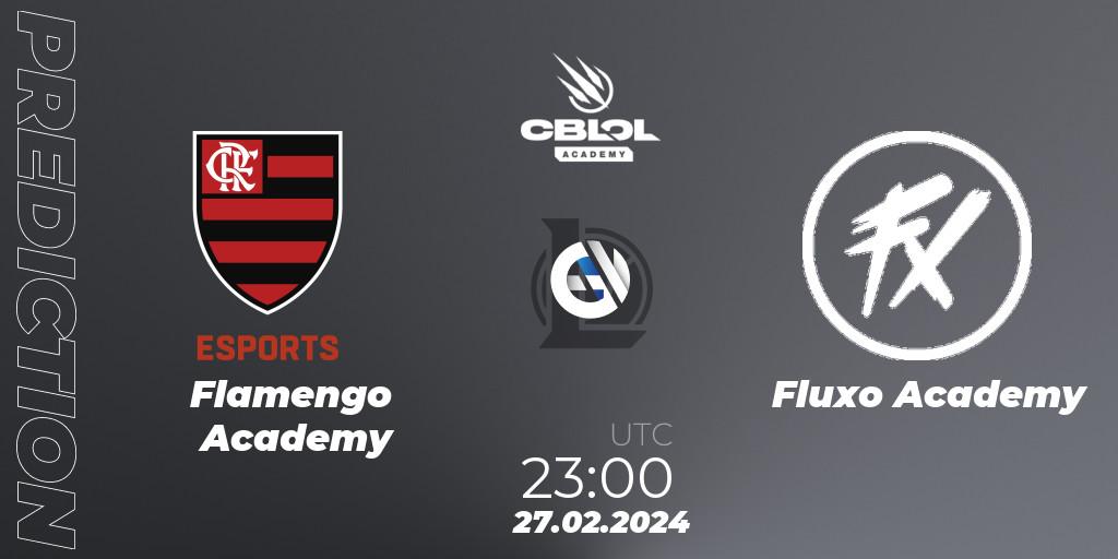 Flamengo Academy - Fluxo Academy: прогноз. 27.02.24, LoL, CBLOL Academy Split 1 2024