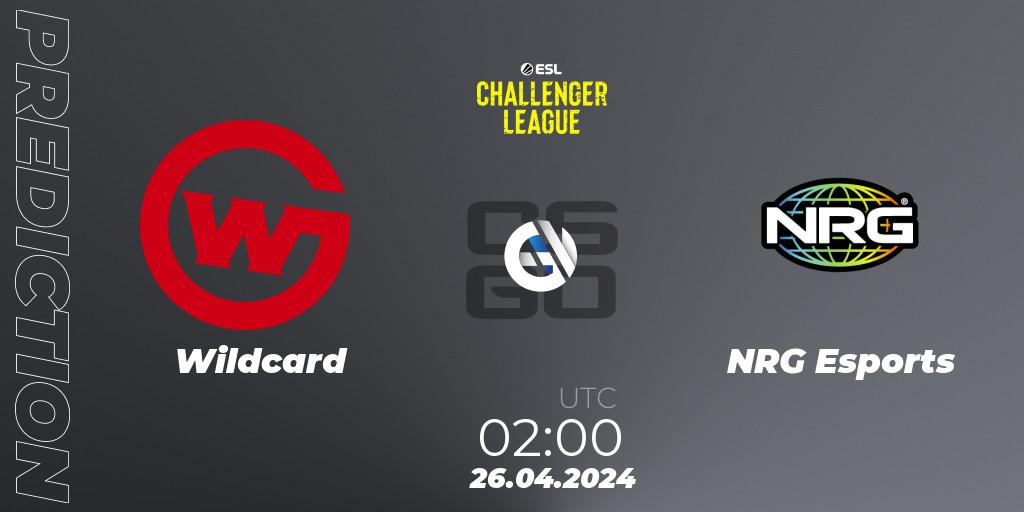 Wildcard - NRG Esports: прогноз. 26.04.24, CS2 (CS:GO), ESL Challenger League Season 47: North America