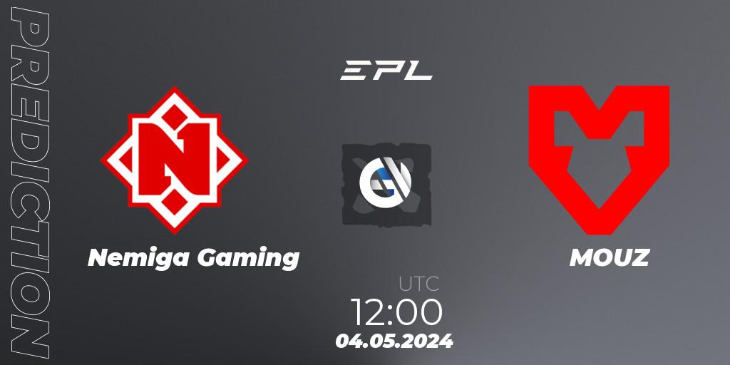Nemiga Gaming - MOUZ: прогноз. 04.05.2024 at 12:00, Dota 2, European Pro League Season 18