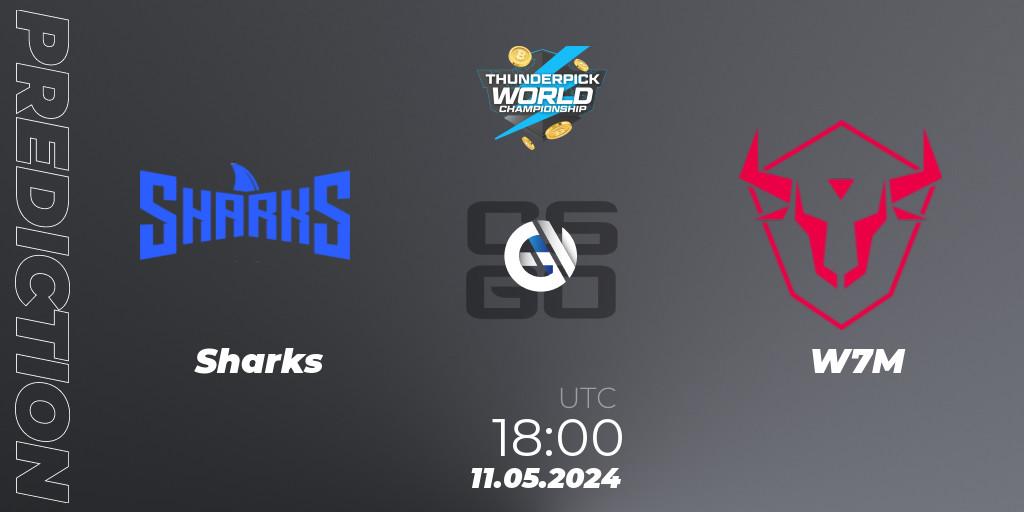 Sharks - W7M: прогноз. 11.05.2024 at 18:00, Counter-Strike (CS2), Thunderpick World Championship 2024: South American Series #1