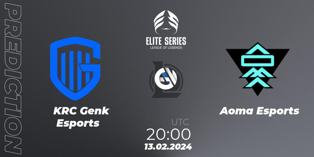 KRC Genk Esports - Aoma Esports: прогноз. 13.02.24, LoL, Elite Series Spring 2024