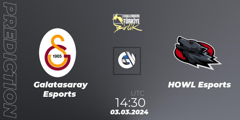Galatasaray Esports - HOWL Esports: прогноз. 03.03.24, VALORANT, VALORANT Challengers 2024 Turkey: Birlik Split 1