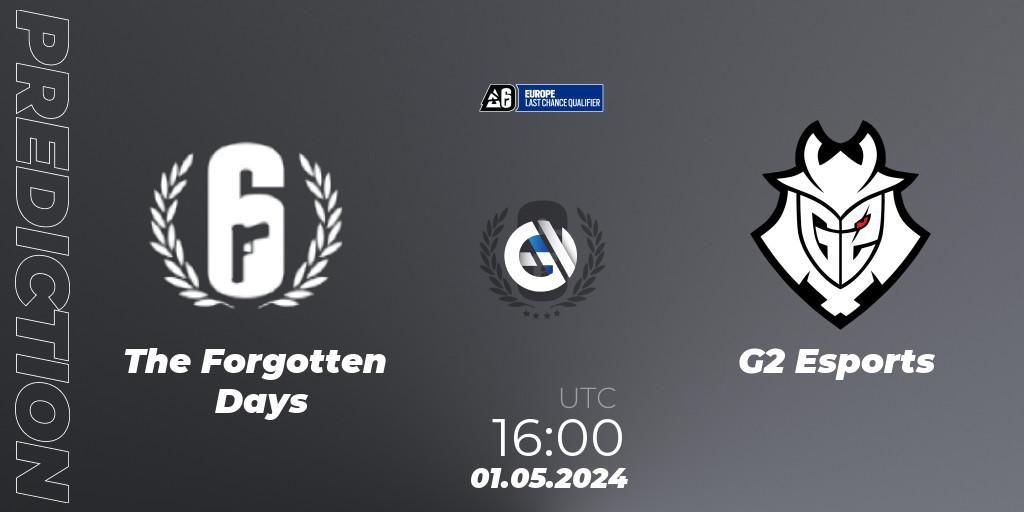 The Forgotten Days - G2 Esports: прогноз. 01.05.2024 at 16:00, Rainbow Six, Europe League 2024 - Stage 1 LCQ