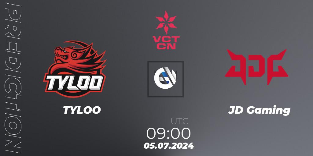 TYLOO - JD Gaming: прогноз. 05.07.2024 at 09:00, VALORANT, VALORANT Champions Tour China 2024: Stage 2 - Group Stage