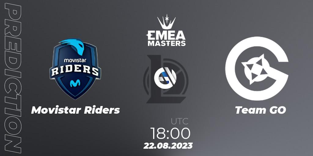 Movistar Riders - Team GO: прогноз. 22.08.2023 at 18:00, LoL, EMEA Masters Summer 2023