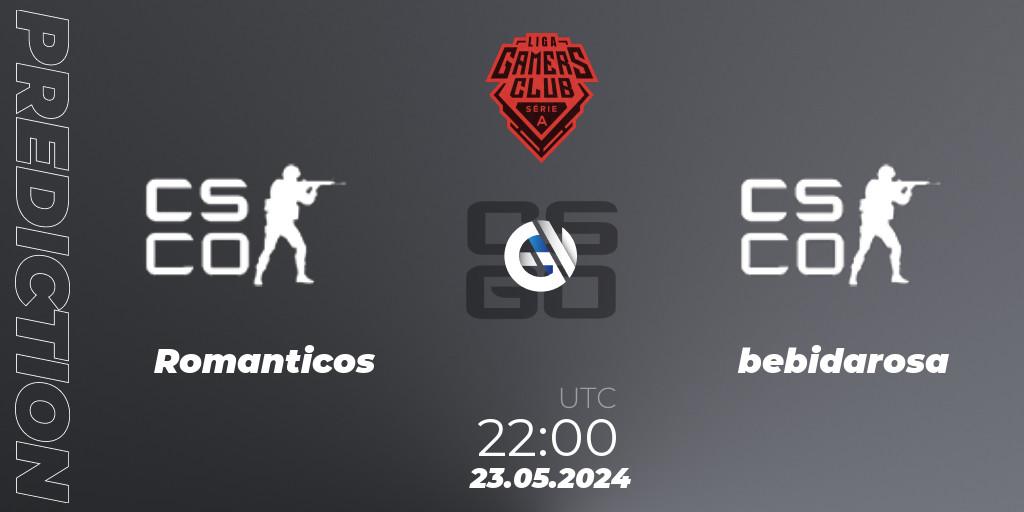 Romanticos - bebidarosa: прогноз. 23.05.2024 at 22:00, Counter-Strike (CS2), Gamers Club Liga Série A: May 2024