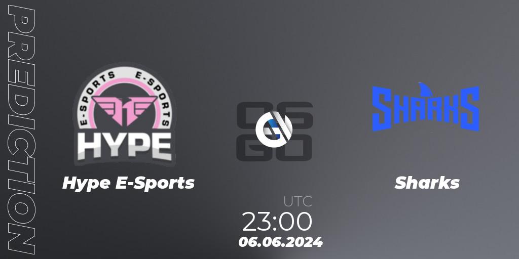 Hype E-Sports - Sharks: прогноз. 07.06.2024 at 01:00, Counter-Strike (CS2), Regional Clash Arena South America