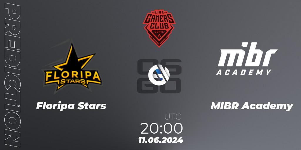 Floripa Stars - MIBR Academy: прогноз. 11.06.2024 at 20:00, Counter-Strike (CS2), Gamers Club Liga Série A: June 2024